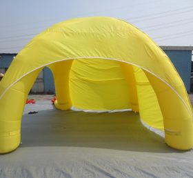 Tent1-308 Tenda inflável de cúpula de publicidade amarela