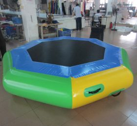 T10-225 Trampolim de playground ao ar livre Pvc material flutuador durável trampolim de água inflável
