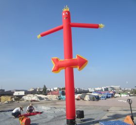 D2-36 Dançarino aéreo inflável tubo vermelho anúncio
