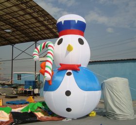 C1-167 Boneco de neve inflável de Natal e bengala de doces