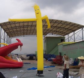 D2-23 Dançarino aéreo inflável tubo amarelo