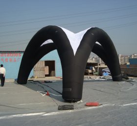 Tent1-215 Tenda inflável de cúpula de publicidade preta
