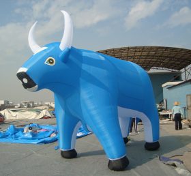 Cartoon1-711 Cartoon inflável de vaca azul