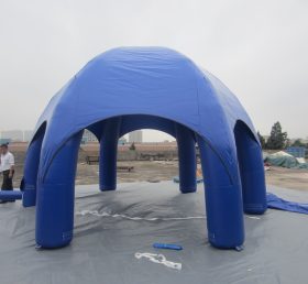 Tent1-307 Tenda inflável de cúpula de publicidade azul