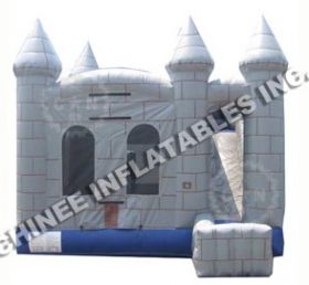 T5-195 Castelo de salto inflável branco