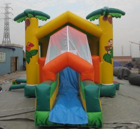 T2-849 Trampolim inflável com tema de selva