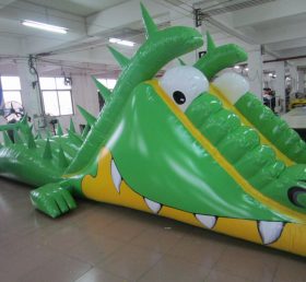 T7-156 Curso de barreira inflável de crocodilo
