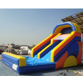 T8-1156 Polia inflável de slide comercial com piscina infantil