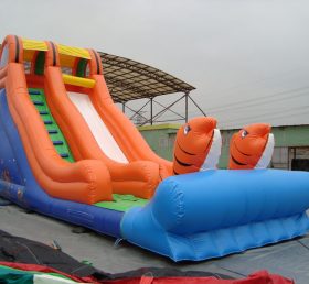T8-214 Polia seca inflável de desenho animado gigante ao ar livre