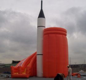 T8-225 Bloco gigante do slide inflável do foguete