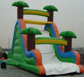 T8-238 Bloco inflável ao ar livre com tema de selva gigante