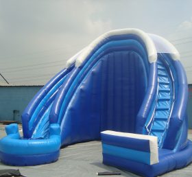 T8-469 Polia inflável comercial azul gigante ao ar livre