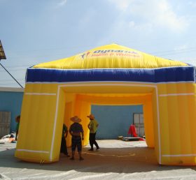 Tent1-392 Tenda inflável amarela ao ar livre