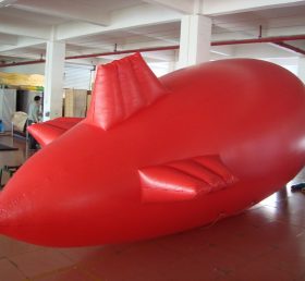 B3-44 Balão de dirigível vermelho inflável