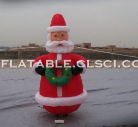 C1-121 Ornamento de Papai Noel inflável ao ar livre 4M alto