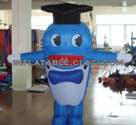 M1-241 Cartoon móvel inflável azul