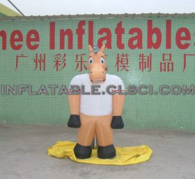 M1-7 Cartoon móvel inflável de cavalo