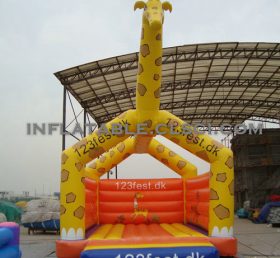 T2-2553 Trampolim inflável girafa