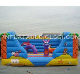 T2-2856 Trampolim inflável com tema de selva