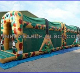 T2-793 Corrida de obstáculos inflável de trampolim