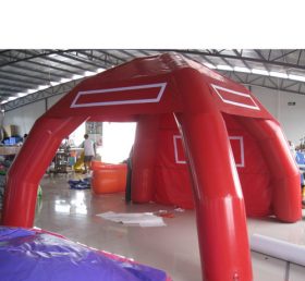 Tent1-318 Tenda inflável de cúpula de publicidade vermelha