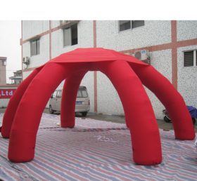 Tent1-323 Tenda inflável de cúpula de publicidade vermelha