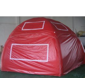 Tent1-333 Tenda inflável de cúpula de publicidade vermelha