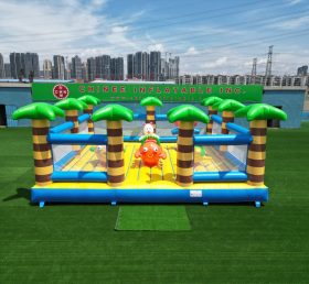 T6-504 Parque de diversões inflável gigante com tema de selva