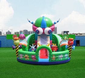 T6-442 Parque de diversões inflável gigante monstro inflável grande trampolim infantil playground