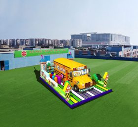 T6-461 Ônibus gigante inflável parque infantil jogo terrestre