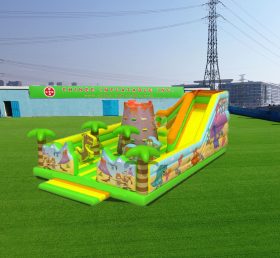 T6-507 Playground inflável infantil gigante com tema de selva