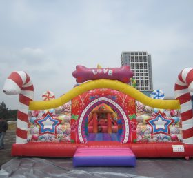 T2-3492 Playground inflável de doces