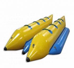IB1-001 Barco flutuante de banana inflável de tubo duplo fresco