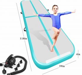 AT1-049 Almofada de ar de ginástica inflável rolando cama de ar trampolim em casa/treinamento/líder de torcida/praia