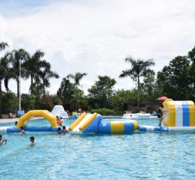 S41 O jogo de água hermética do parque aquático flutua no mar inflando trampolim de água para crianças grandes e adultos