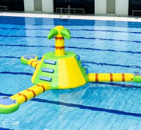 WG1-006 Jogo de piscina de parque de esportes aquáticos inflável com tema de selva
