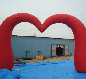 Arch1-240 Arco inflável em forma de coração