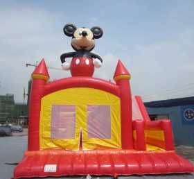 T2-3232 Castelo Inflável Disney Mickey e Minnie