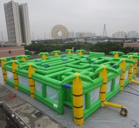 T11-1413 Labirinto inflável com tema de selva