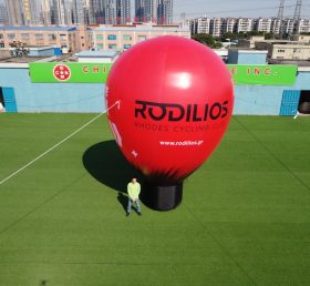 B3-24B Balão vermelho inflável de publicidade ao ar livre