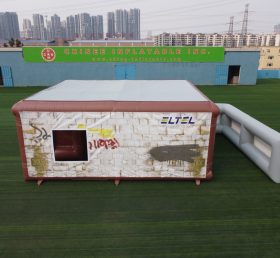 Tent1-804 Tenda de treinamento militar de estrutura inflável destacável com casa inflável de parede
