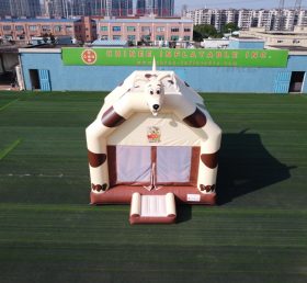 T4-3 Casa de salto de tema de cão de salto inflável