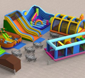 IS11-4021 Parque de diversões de área inflável ao ar livre playground