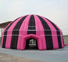 Tent1-370B Cúpula inflável rosa preto