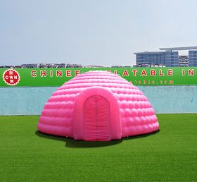 Tent1-4257 Cúpula inflável rosa gigante