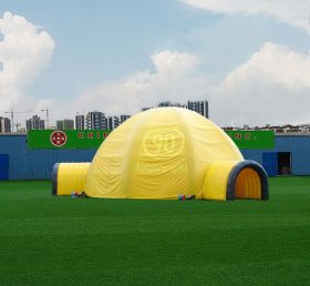 Tent1-4399 Cúpula inflável amarela