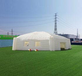 Tent1-4463 Grande yurt inflável hexagonal branco para esportes e festas