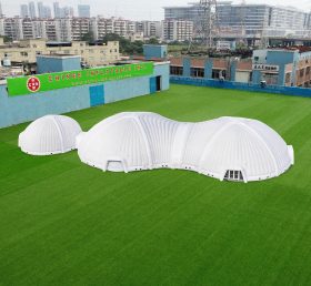 Tent1-4677 Salão de exposições de cúpula inflável em larga escala