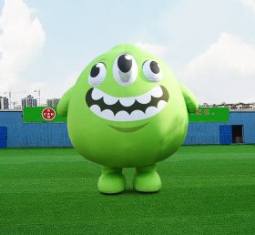 S4-591 Design personalizado publicidade roupas infláveis ​​verde monstro mascote decoração
