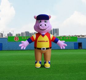 S4-607 Animal inflável bonito porco personagem de desenho animado decoração ao ar livre